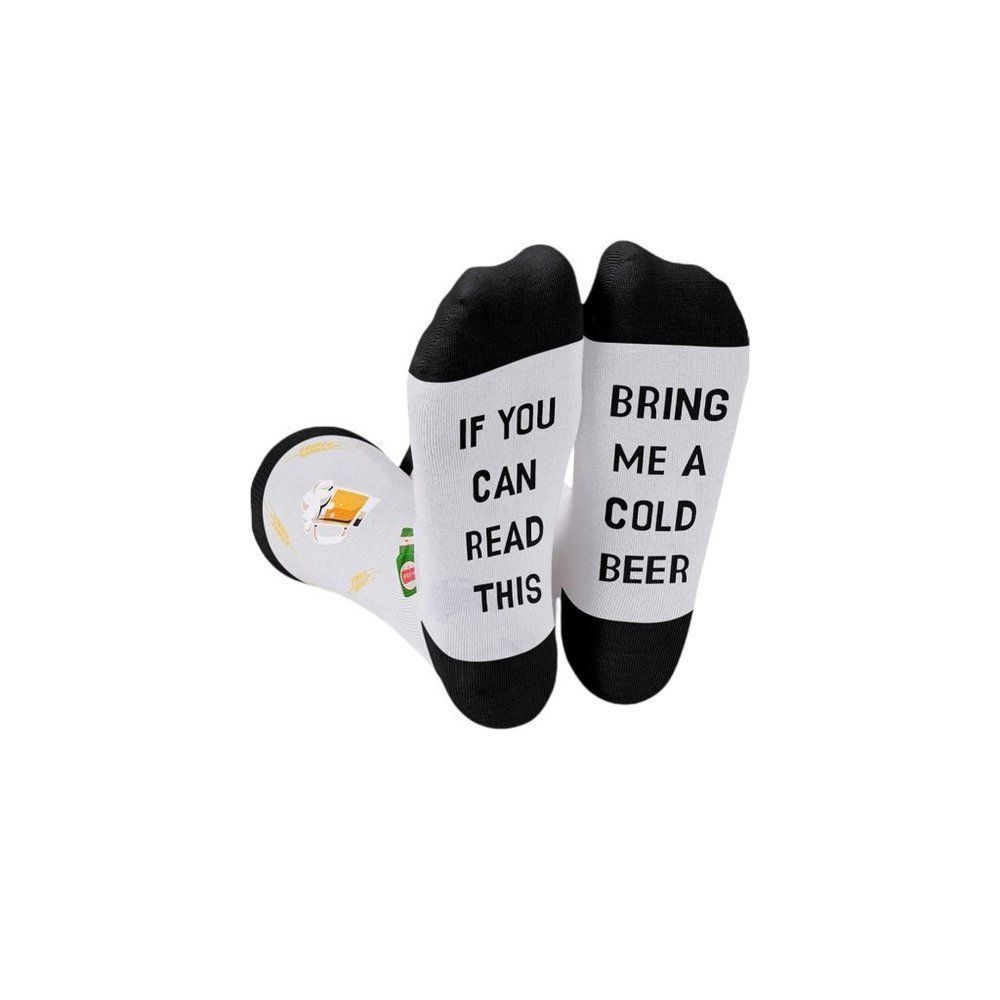 Novelty Socks " If You‎ Can Read This Bring Me A Cold Beer" Gifts Stocking
